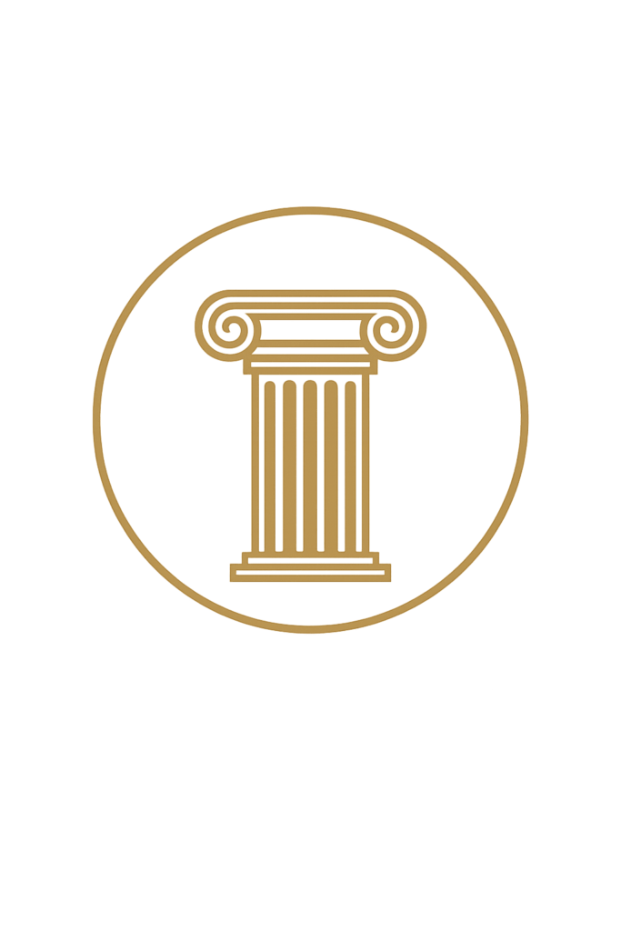Golden Heritage icon representing the history, traditions and wine heritage of France.